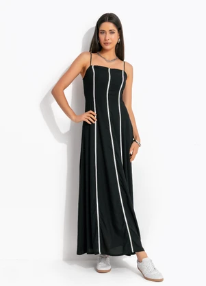 Colcci - Vestido em Viscose Preto - COLCCI