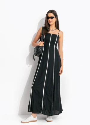 Colcci - Vestido em Viscose Preto - COLCCI