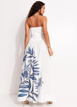 Farm - Vestido Engenharia Nina Bege - FARM
