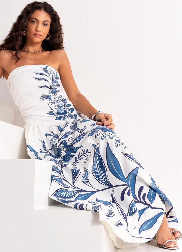 Farm - Vestido Engenharia Nina Bege 6