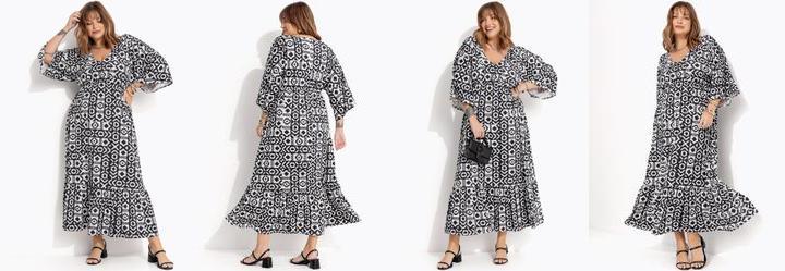 Vestido tnico em Malha Fria