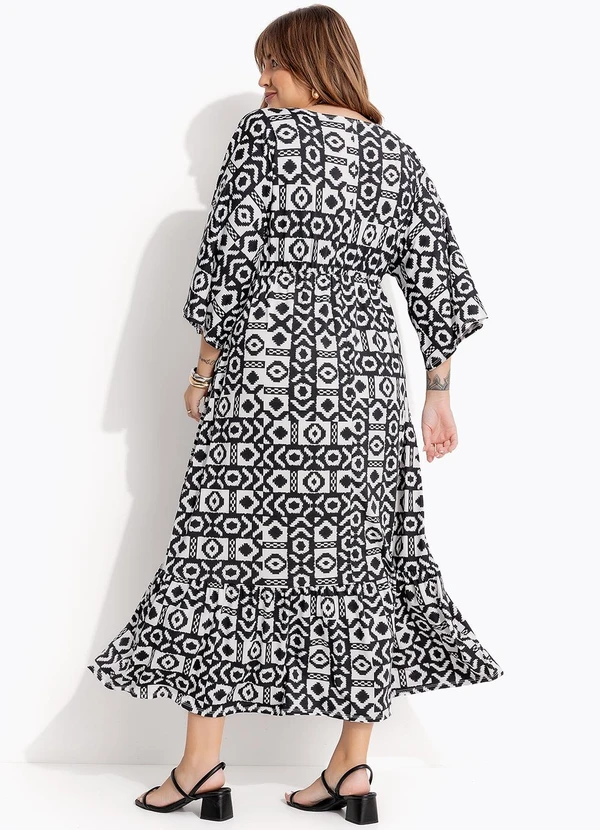 Marguerite - Vestido Étnico em Malha Fria 2