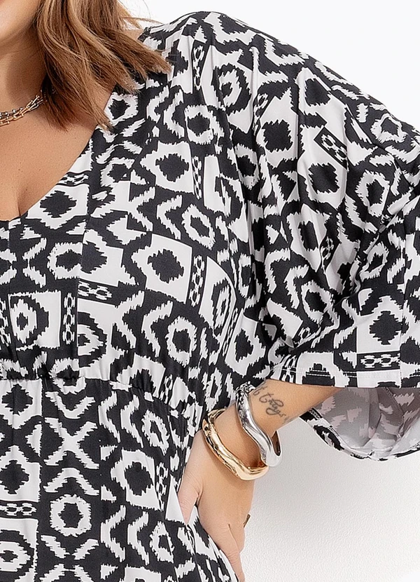 Marguerite - Vestido Étnico em Malha Fria 7