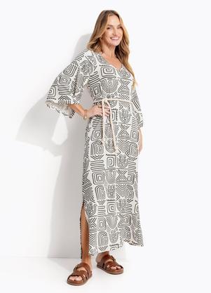 Vestido (tnico Verde) em Malha de Viscose