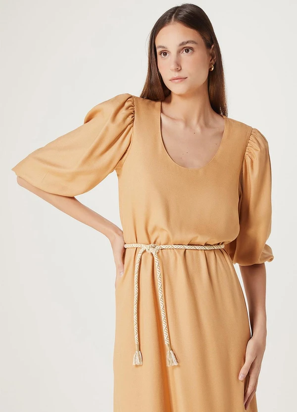 Hering - Vestido Fem Marrom Medio 2