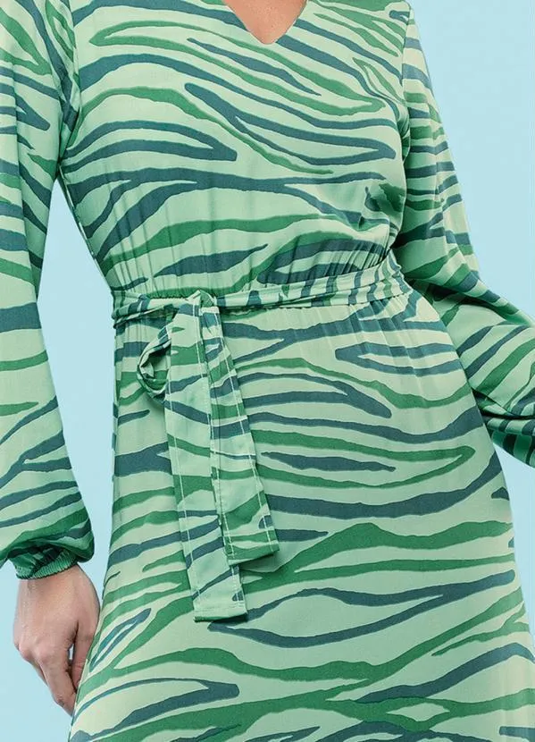 Marialícia - Vestido Feminino Adulto Verde 2