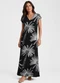 Infinita Cor - Vestido Feminino com Decote em V Rosa - variação: Preto