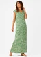 Infinita Cor - Vestido Feminino com Decote em V Rosa - variação: Verde
