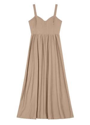 Essendi - Vestido Feminino em Alfaiataria Marrom - ESSENDI