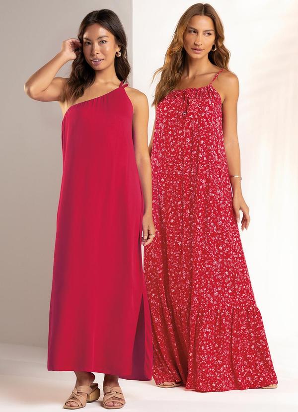 Marialícia - Vestido Feminino Floral Miudo Rosa 2