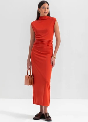 Essendi - Vestido Feminino Laranja - ESSENDI