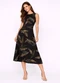 Infinita Cor - Vestido Feminino Longo com Cavas Verde - variação: Preto