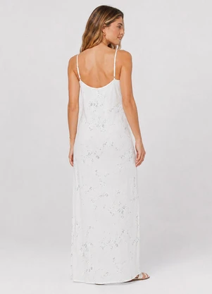 Dianna - Vestido Feminino Longo em Tecido Branco - DIANNA