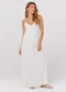 Dianna - Vestido Feminino Longo em Tecido Branco - variação: Branco