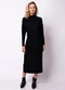 Torra - Vestido Feminino Longo Gola Alta Roxo - variação: Preto