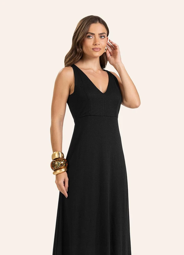 Endless - Vestido Feminino Longo Preto 4