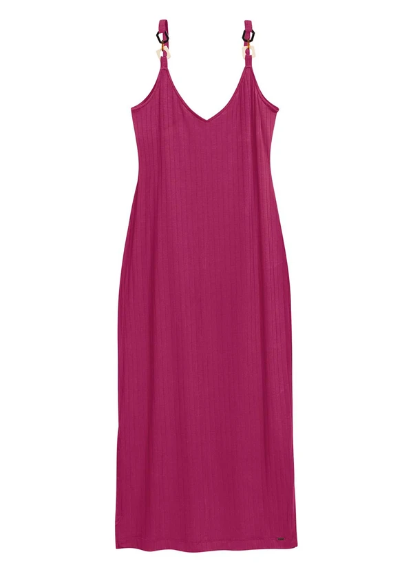 Marialícia - Vestido Feminino Midi Rosa