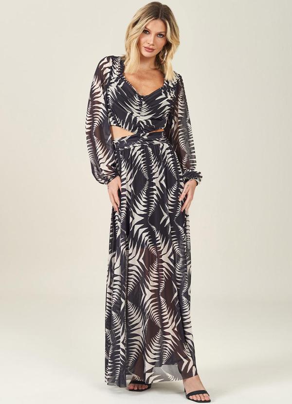 Doce Trama - Vestido Feminino Preto