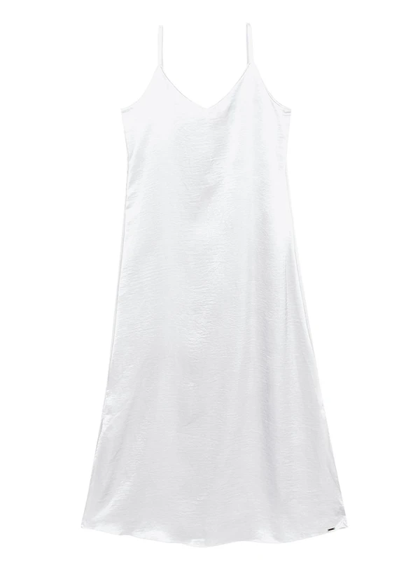 Marialícia - Vestido Feminino Slip Dress Branco 2