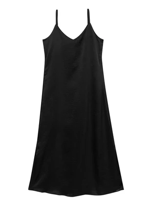 Marialícia - Vestido Feminino Slip Dress Preto - MARIALÍCIA