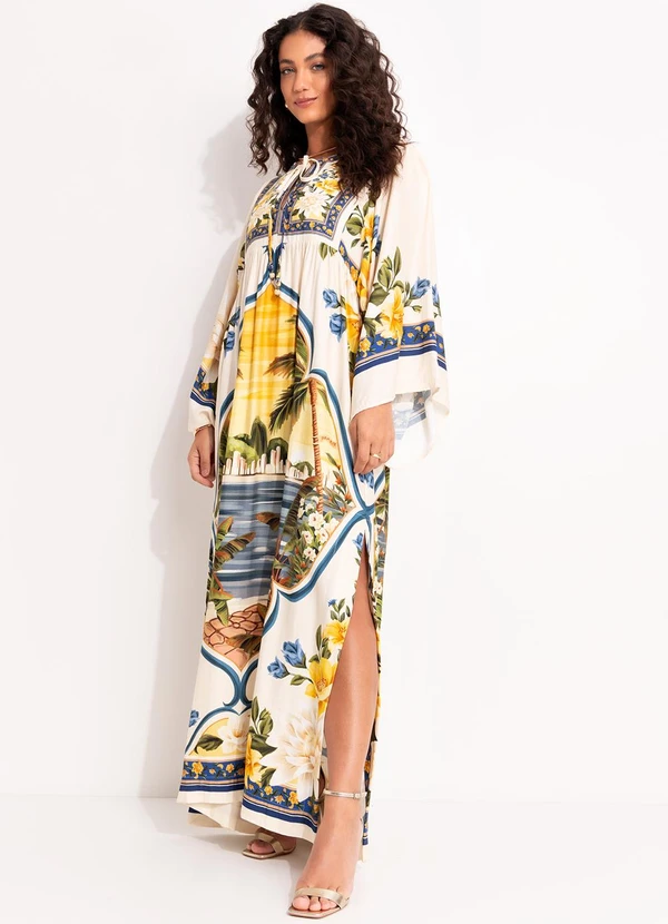 Farm - Vestido Flor do Rio Bege 7