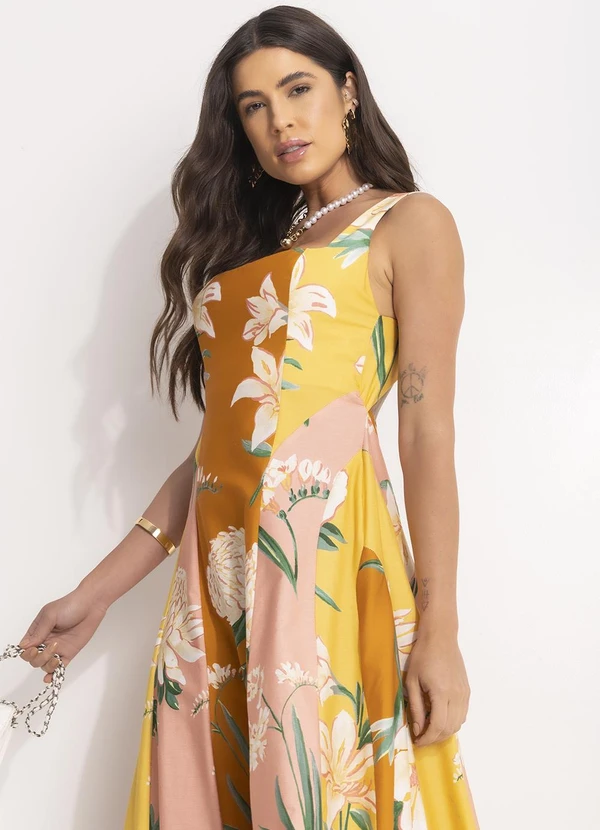 Farm - Vestido Floral Alice Amarelo 3