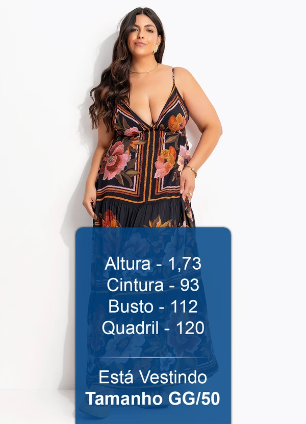 Farm - Vestido Floral Cleo Preto 10