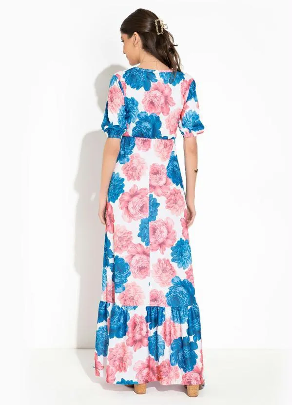 Rosalie - Vestido Floral com Mangas . 2