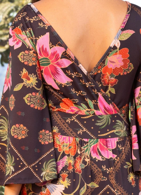 Quintess - Vestido Floral Folk em Malha Fria 6