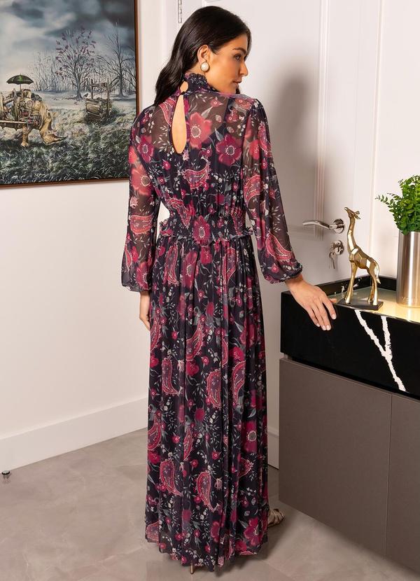 Quintess - Vestido Floral Folk em Tule 3