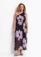 Quintess - Vestido Floral Azul em Tule - variação: Floral Maxi