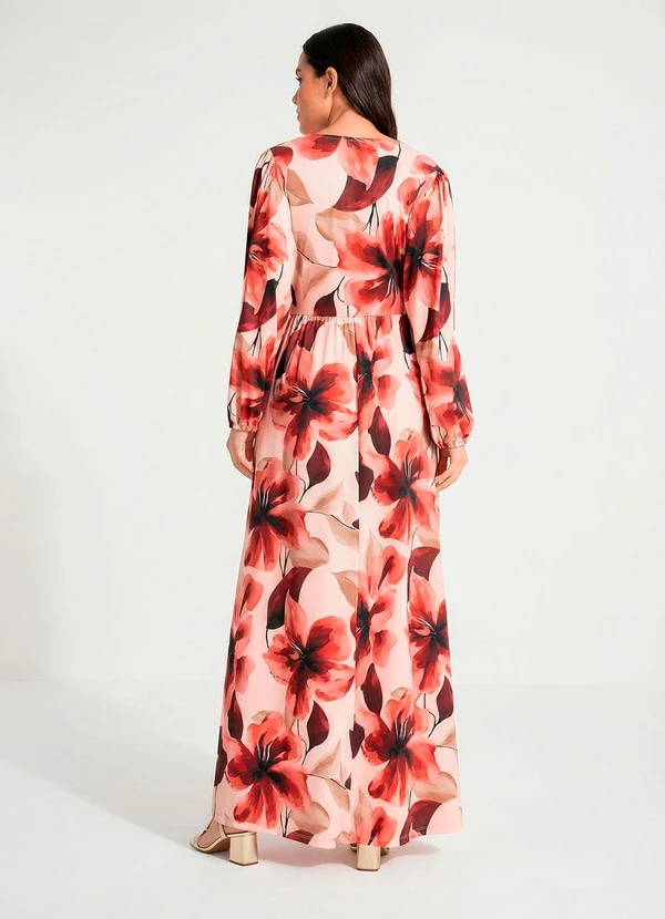 Quintess - Vestido Floral Pincelado em Malha Fria 2