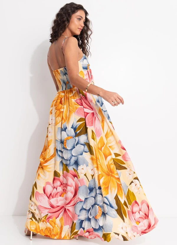 Farm - Vestido Floral Rebeca Amarelo 2