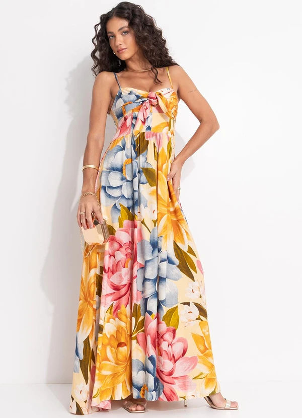 Farm - Vestido Floral Rebeca Amarelo 3