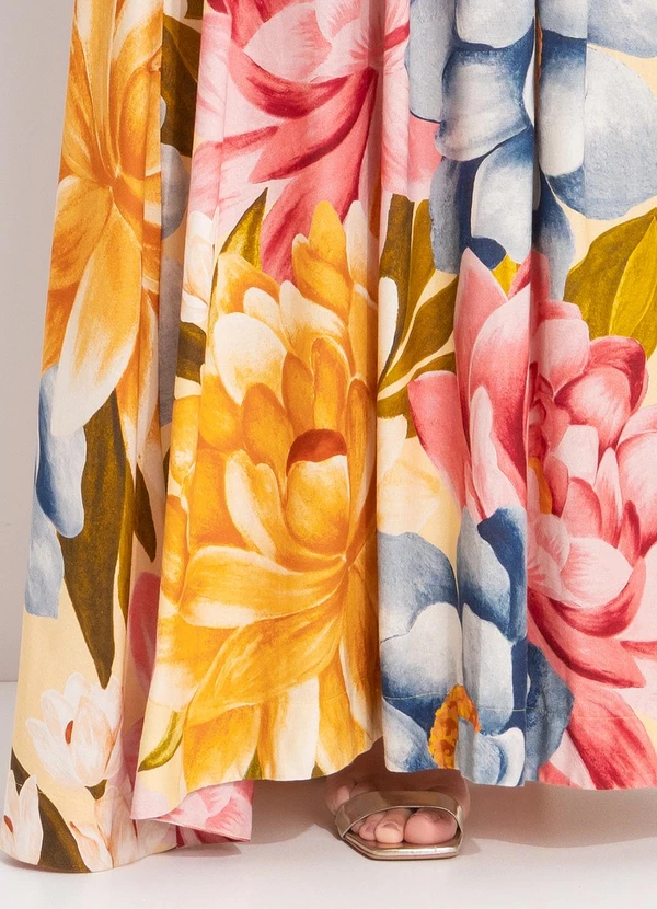 Farm - Vestido Floral Rebeca Amarelo 6