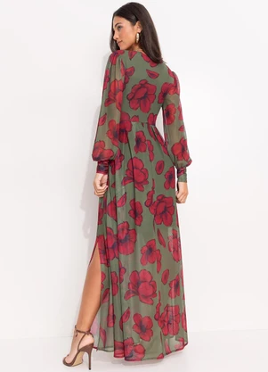 Quintess - Vestido Floral Silvestre em Tule - QUINTESS