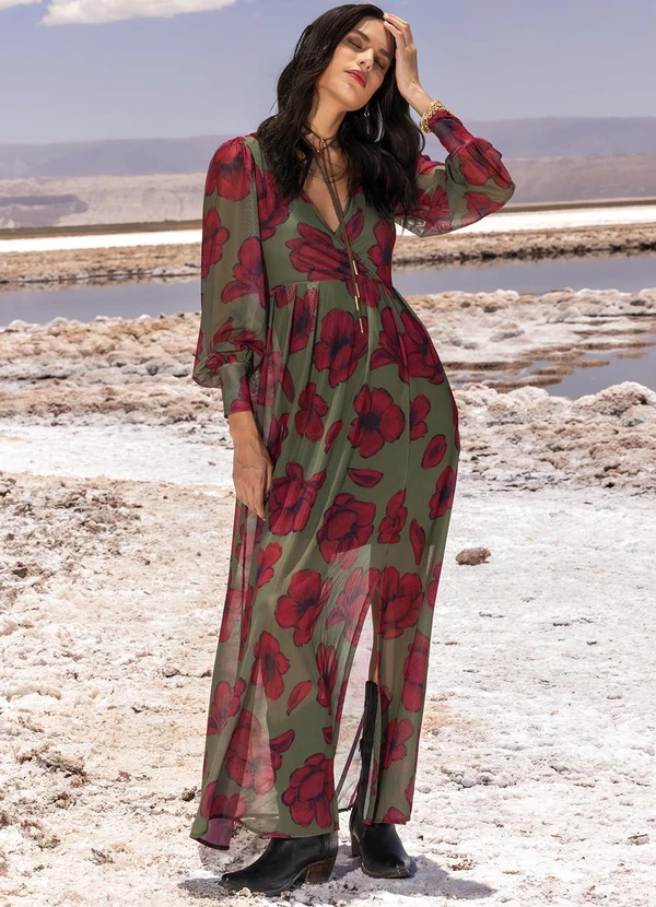 Quintess - Vestido Floral Silvestre em Tule 13