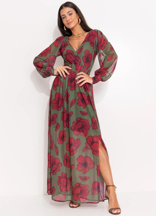 Quintess - Vestido Floral Silvestre em Tule 3