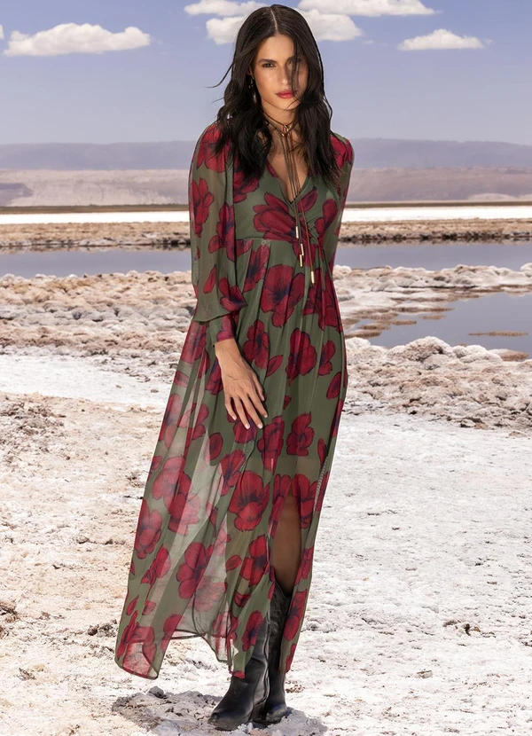 Quintess - Vestido Floral Silvestre em Tule 6