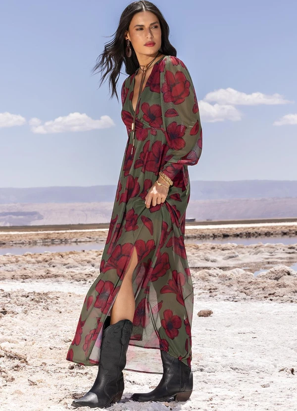 Quintess - Vestido Floral Silvestre em Tule 7