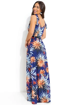 Moda Pop - Vestido Floral Vibrante em Malha - MODA POP
