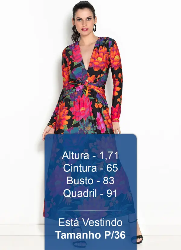 Farm - Vestido Florescente em Poliamida Rosa 5