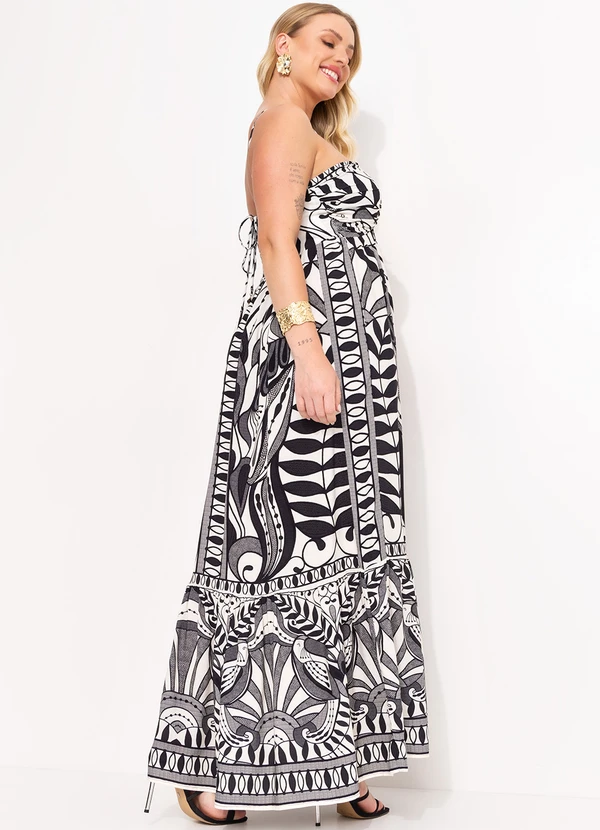 Farm - Vestido Frente Unica Rendeira Preto 2