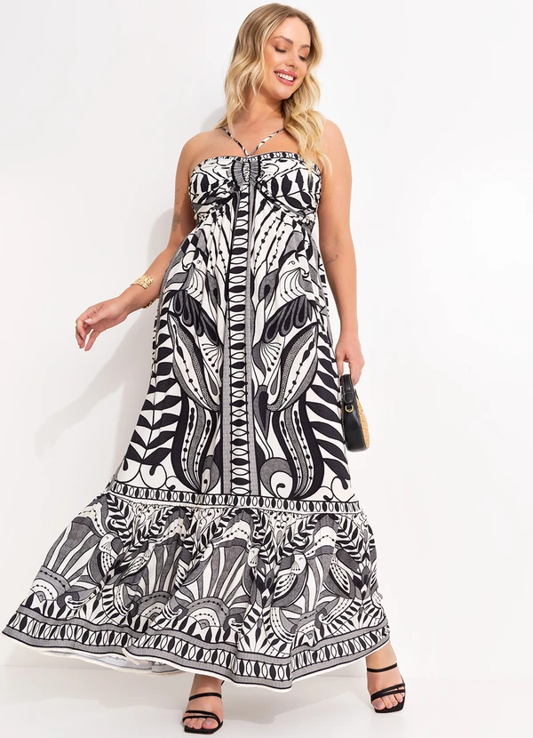 Farm - Vestido Frente Unica Rendeira Preto 3