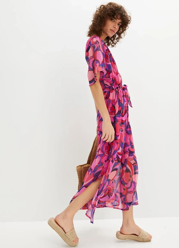 bonprix - Vestido Geométrico Psicodélico em Tule 4