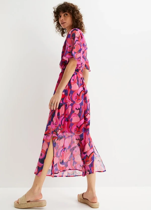 bonprix - Vestido Geométrico Psicodélico em Tule 3