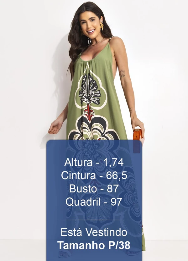 Farm - Vestido Gráfico Místico Verde 5