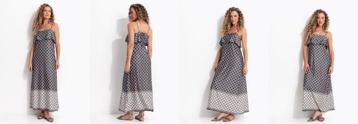 Vestido Gravataria Marrom em Malha Fria