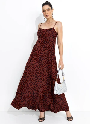 Colcci - Vestido Jacquard Marrom - COLCCI