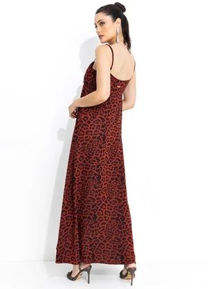 Colcci - Vestido Jacquard Marrom - COLCCI
